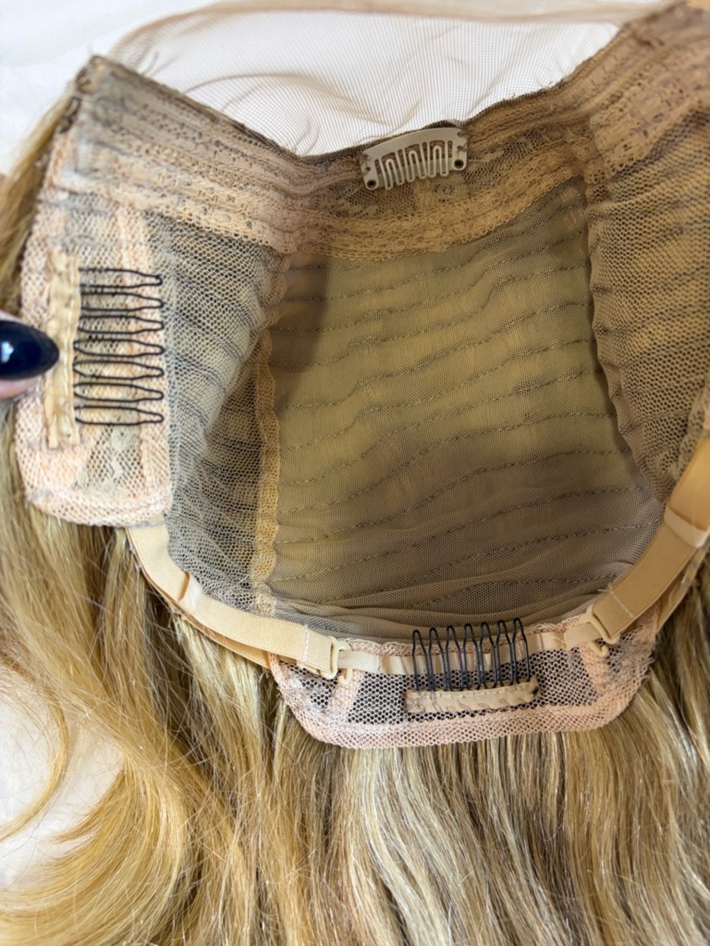 Human Hair hat fall wig golden blonde bob lob remy active summer beanie ball cap - Picture 13 of 14